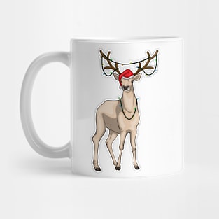 Reindeer Christmas Fairy lights Mug